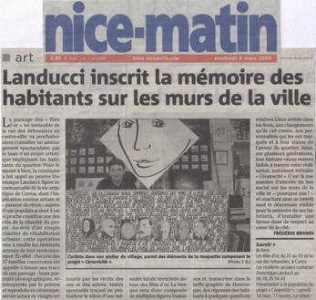 Cliquez pour lire cet article de presse sur Dominique LANDUCCI