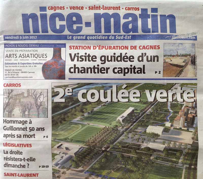 NICE MATIN, 9 Juin 2017