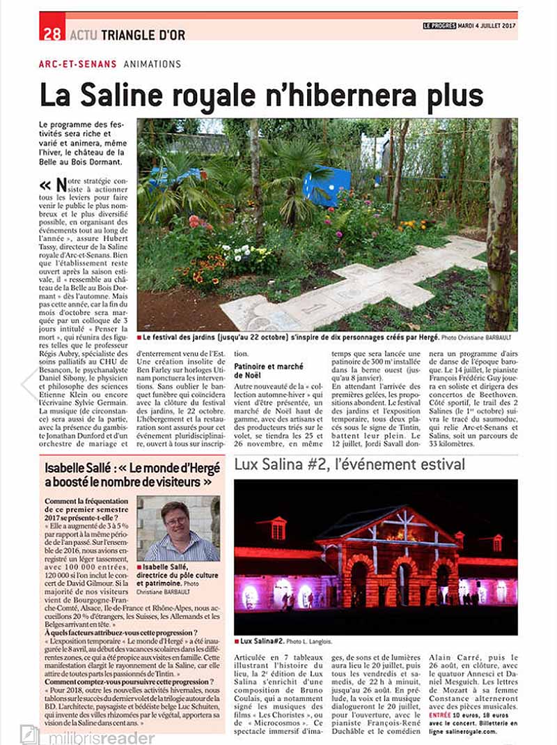 LE PROGRES, 4 Juillet 2017